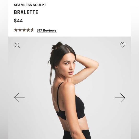 SKIMS Seamless Sculpt Bralette in Onyx M - Picture 3 of 6
